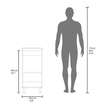 Mueble para Lavamanos Rivera, Blanco Duqueza, con patas en acero y con gran espació para colocar objetos ZF