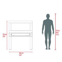 Mueble Tocador Leila, Bardolino, con espacio para ubicar maquillaje incluye espejo