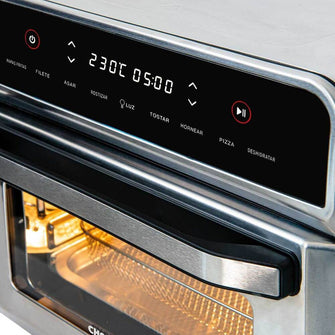 Horno Freidor de Aire con panel Digital 23L Challenger, Color Gris