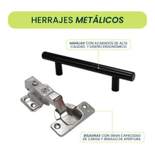 Set de 2 Mesas de Noche Crotam, Humo y Blanco, con Diseño Moderno