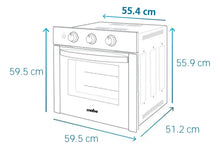 Horno De Empotrar Mabe 60 cms Eléctrico, Inoxidable