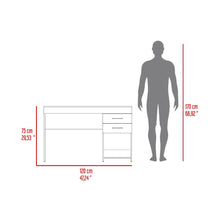 Escritorio Gamer Hazel, Plata Oscuro y Rojo, con Un Entrepaño y Dos Cajones