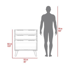 Organizador Ali, Humo, con 3 Cajones y Amplio Espacio de Almacenamiento