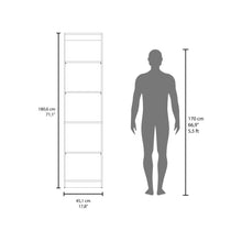 Biblioteca Home, Azul y Kronos Fresno, con cinco entrepaños