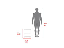 Mesa de Noche Camel, Caoba, con Un Cajón Inferior Deslizable