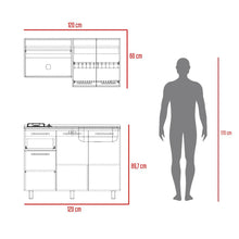 Cocina Integral Piret, Blanco Duqueza y Milan, Incluye Mesón Derecho Socoda