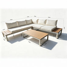 Set de Terraza Amalfi, Beige, con Diseño Inteligente, Minimalista y Funcional