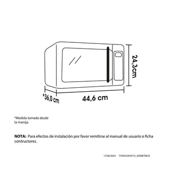 Combo para Cocina Cote, Incluye Modulo Microondas y Microondas Haceb