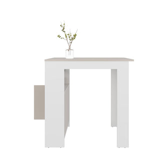 Barra de Cocina Atica, Blanco Duqueza y Capri, con un diseño moderno