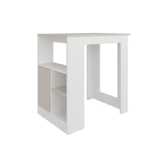 Barra de Cocina Atica, Blanco Duqueza y Capri, con un diseño moderno