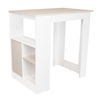 Barra de Cocina Atica, Blanco Duqueza y Capri, con un diseño moderno