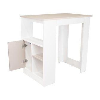 Barra de Cocina Atica, Blanco Duqueza y Capri, con un diseño moderno
