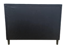 Cama Doble Majestic, Negro, Madera roble tapizada
