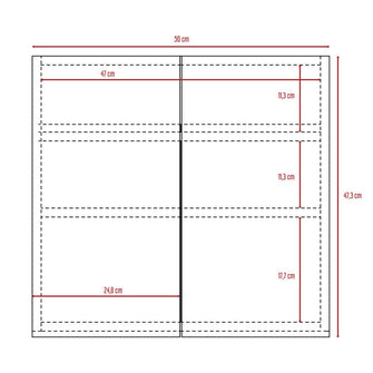 Gabinete de Baño Vanta, Blanco, Incluye Dos Puertas con Espejo y Múltiples Entrepaños