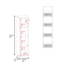 Alacena de Pared Pequeño Minimalista, Blanco, sin puertas, para implementos de aseo ZF