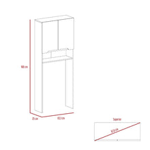 Gabinete de Baño Apolis Plata Oscuro y Café Claro, con Puertas con Apertura Sin Manijas y Dos Puertas