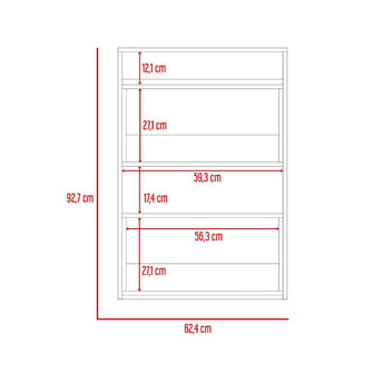 Gabinete de Baño Sensei, Miel y Blanco Duqueza, con superficies para ubicar objetos