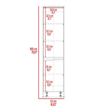 Alacena Soler, Blanco Duqueza y Macadamia, con dos puertas abatibles