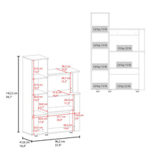 Alacena Multiusos Aldan, Blanco Kronos, con 3 Entrepaños y 3 Puertas ZF