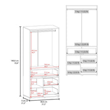 Closet Apina, Wengue, de dos puertas abatibles ZF