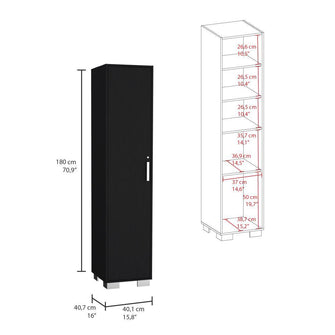 Organizador Multiusos Kavri, Wengue, multiples entrepaños y superficies para ubicar objetos X2