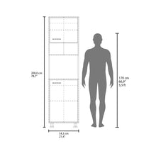 Alacena Antares, Blanco Kronos, con amplios espacios para almacenamiento ZF