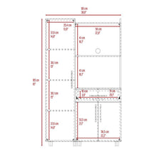 Alacena Panter, Blanco Duqueza y Plata Oscuro, con espacio para microondas puertas abatibles y un cajon