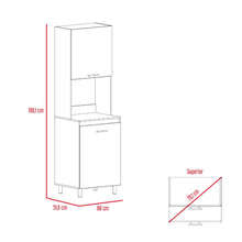Alacena Gante, Beige y Nevado, con  amplios espacios para almacenamiento