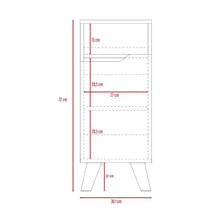 Estantería de Baño Apolis Bajo, Plata Oscuro y Café Claro, con una Puerta Abatible y Entrepaños