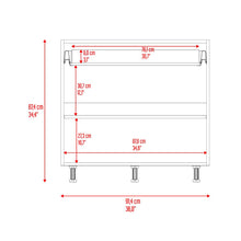 Gabinete Inferior, Bosso, Blanco Perla, No incluye puertas