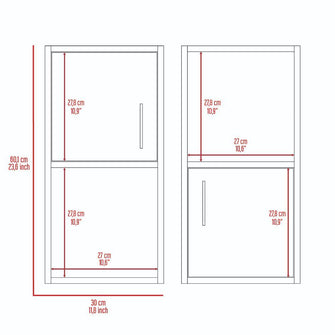 Gabinete de Baño Aqua 4, Blanco, con Puerta Abatible X2 ZF