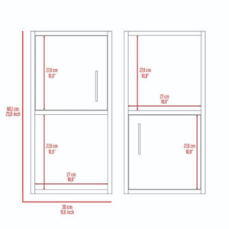 Gabinete de Baño Aqua 4, Bardolino, con Puerta Abatible X2 ZF