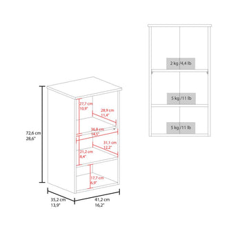 Gabinete de Baño Mucur, Blanco, con una puerta abatible