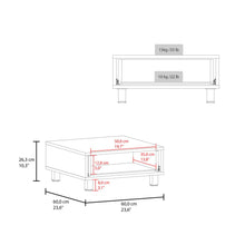 Mesa de Centro Ascher, Kronos Blanco, Con Un Cajón ZF