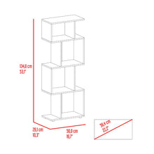 Biblioteca York, Fresno Europeo y Wengue, con espacio para libros y objetos decorativos
