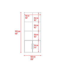 Biblioteca Eco Joy, Wengue, con dos puertas abatibles