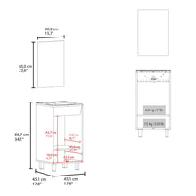 Combo Mueble Para Lavamanos Brandy, Blanco Duqueza, Incluye Lavamanos Praia 45 y Espejo ZF