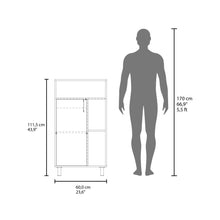 Archivador Bryce, Blanco Duqueza, con una puerta abatible ZF