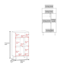 Archivador Bryce, Blanco Duqueza, con una puerta abatible ZF