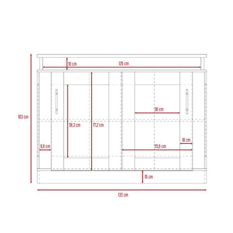 Barra de Cocina Elica, Beige, con Amplios Espacios Para Guardar Alimentos E Implementos de Cocina