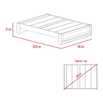 Combo para Habitación Natura, incluye Cama, Cabecero, Baul, Closet y Mesas de Noche