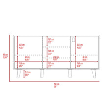 Mesa Auxiliar Mirabella, Cocoa, con Una Puerta y Amplio espacio para Ubicar Objetos