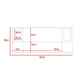 Combo para Habitación Natura, incluye Cama, Cabecero, Baul, Closet y Mesas de Noche