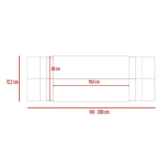 Combo Para Habitación Kariv, Incluye Cabecero - Mesa de Noche y Closet