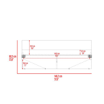 Combo para Habitación Kurts, Incluye Cama Doble - Colchón y Mesa de Noche