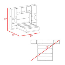 Cama con Closet Deni, Milan y Capri, incluye tendido de tablas y closet con  amplios espacios de almacenamiento