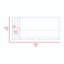 Cama Doble Vanez, Avellana, con espaldar alto incluyendo tendida de tablas