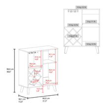 Bar Cave Love, Azul y Kronos Fresno, con Espacio Para Botellas y Porta Copas