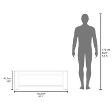 Mesa de Centro Sensi, Blanco Duqueza y Fresno Europeo, con diseño moderno ZF