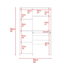 Escritorio Biblioteca Alden, Wengue, con entrepaños para colocar libros u objetos